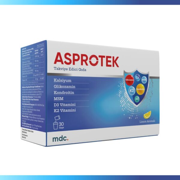 ASPROTEK (Glukozamin, Kondroitin, MSM, Kalsiyum) 30 Saşe