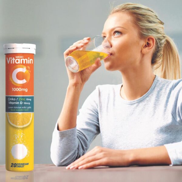 MDC Vitamin C & Çinko & Vitamin D 20 Efervesan Tablet