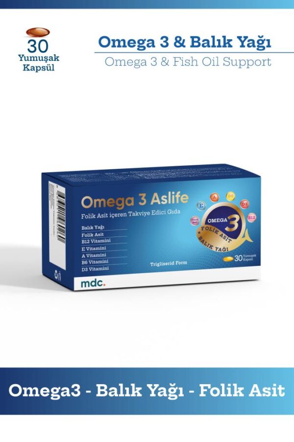 Omega 3 Aslife 30 Kapsül