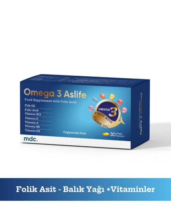 Omega 3 Aslife 30 Kapsül