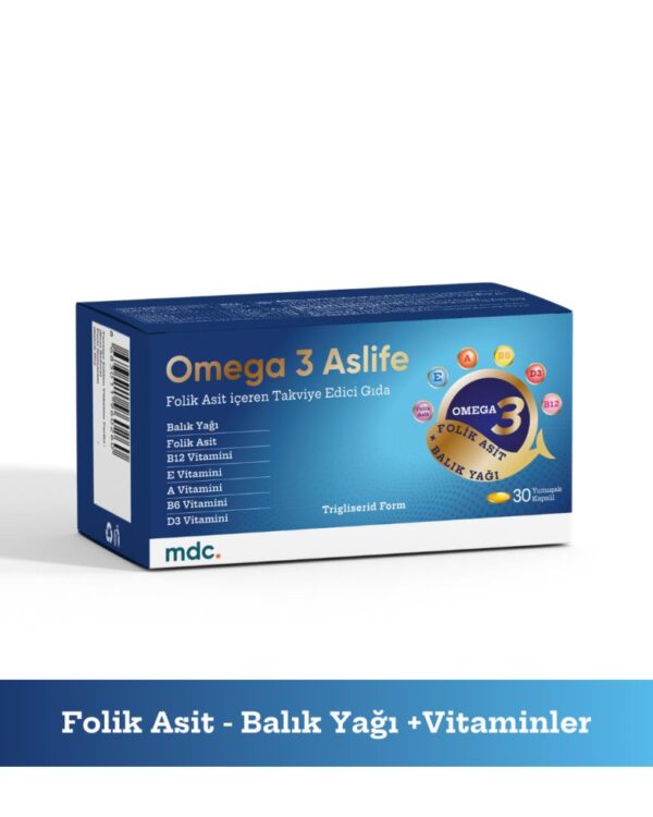 Omega 3 Aslife 30 Kapsül