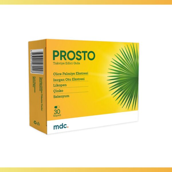 PROSTO (Saw Palmetto, Isırgan Otu, Likopen, Çinko, Selenyum) 30 Kapsül